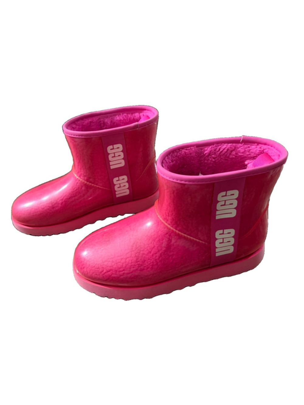 Ugg Classic Clear Mini Winter Snow Rain Boots Size 9 Pink - Picture 2 of 16